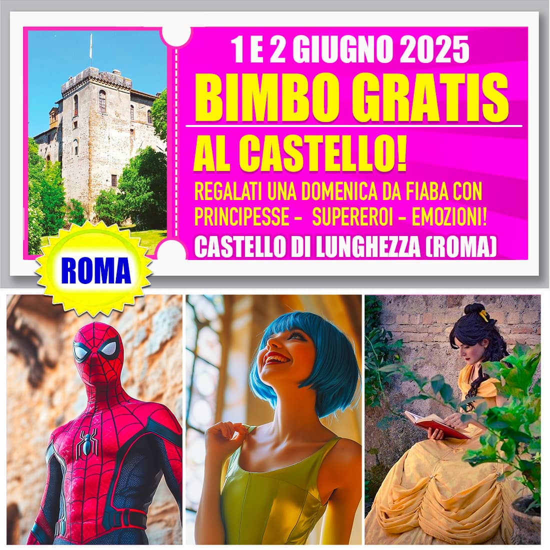 Ponte 2 giugno con bambini Roma