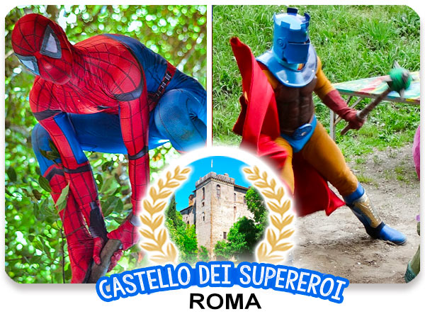 Castello Supereroi Spiderman e Batman con pranzo incluso e biglietto di ingresso con Salta Fila